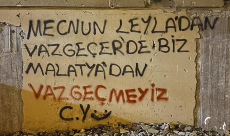 Malatya’nın Kararlılığı Duvarlara Yansıyor: Vazgeçmek Yok!