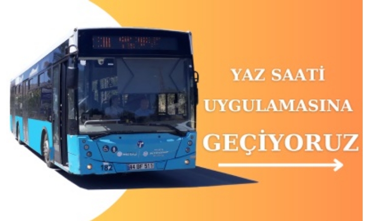 MOTAŞ Yaz Saati Uygulamasına Geçiyor
