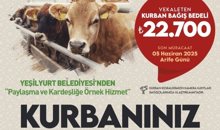 Bayram Bereketi Yeşilyurt’ta Katlanıyor: Kurbanlar İhtiyaç Sahiplerine