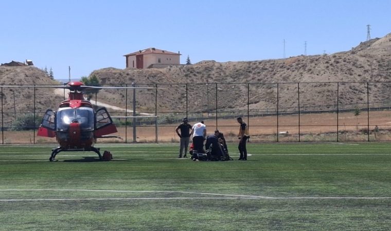 Darende’de Kalp Krizi Geçiren Hasta Helikopterle Kurtarıldı