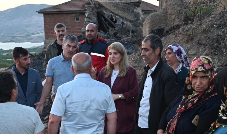 Kale’deki Yangın Sonrası Hasar Tespiti Başladı