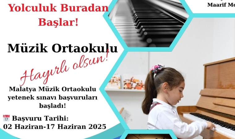 Malatya’da Müzik Ortaokulu İçin Yetenek Sınavı Başvuruları Başladı
