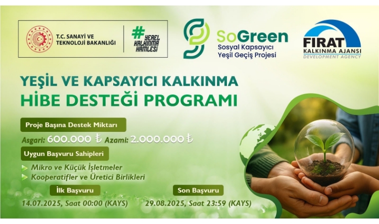 Yeşil Dönüşüm İçin 28 Milyon TL’lik Destek Başladı