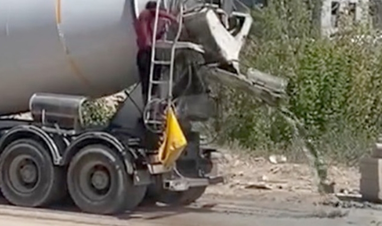 Doğanşehir’de Beton Rezaleti: Caddeye Beton Döken Sürücüye Mahalle Sakinlerinden Sert Tepki