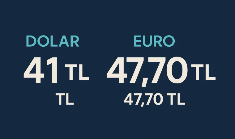 Dolar 41 TL Bandında Sabitlendi, Euro 47,70 TL’ye Geriledi