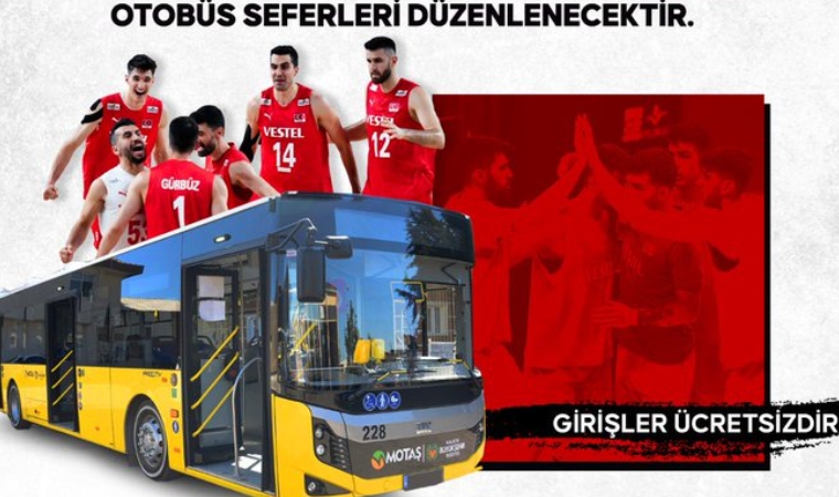 Filenin Efeleri Bugün Malatya’da! Türkiye–Danimarka Voleybol Maçı İçin Ücretsiz Otobüs Seferleri