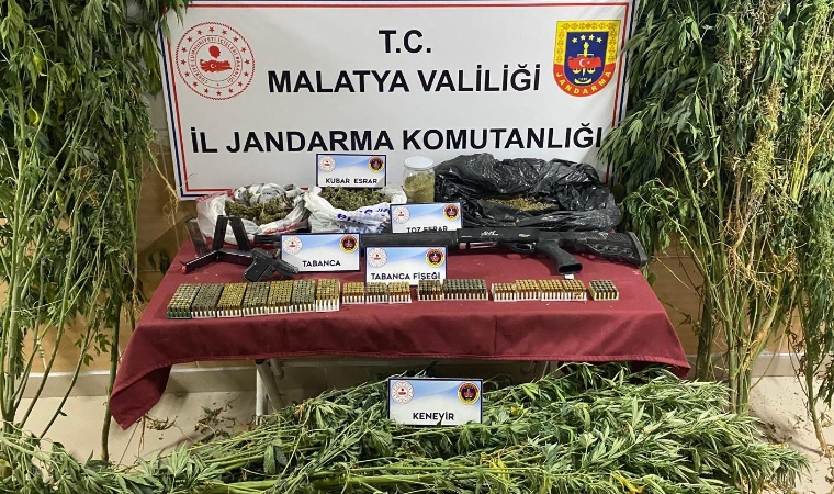 Silah ve Uyuşturucu Aynı Adreste! Yeşilyurt'ta Şok Baskın