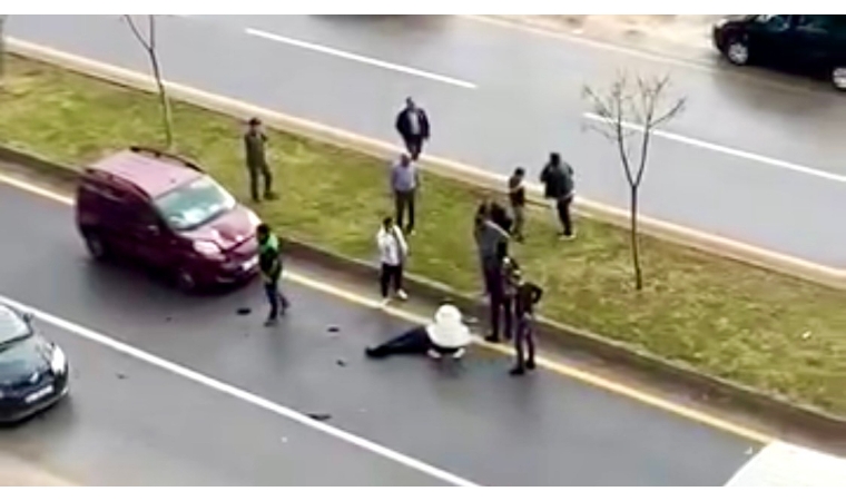 Alper Tunga Caddesi'nde Korkunç Kaza! Yaya Hayati Tehlike ile Hastaneye Kaldırıldı