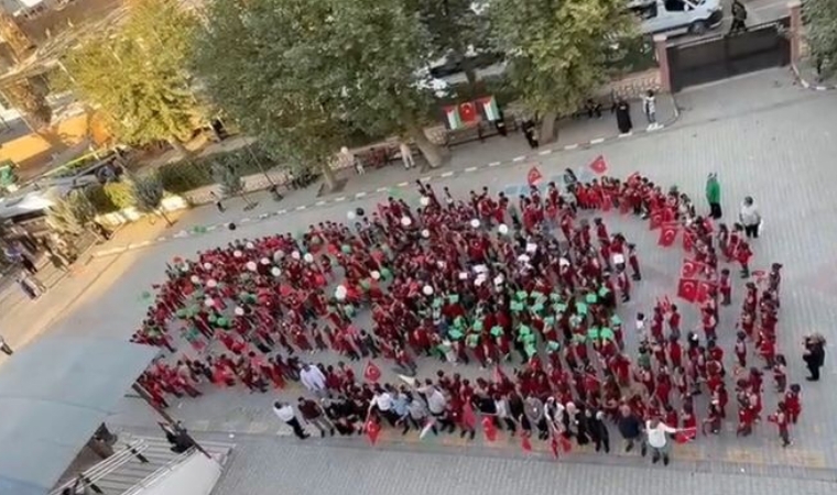 Malatya’da Minik Yürekler Gazze İçin Tek Yürek Oldu