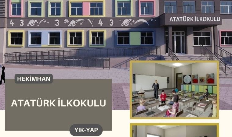 Malatya Milli Eğitim Müdürü Müjdeyi Verdi: Hekimhan'a Modern 8 Derslikli Atatürk İlkokulu Geliyor