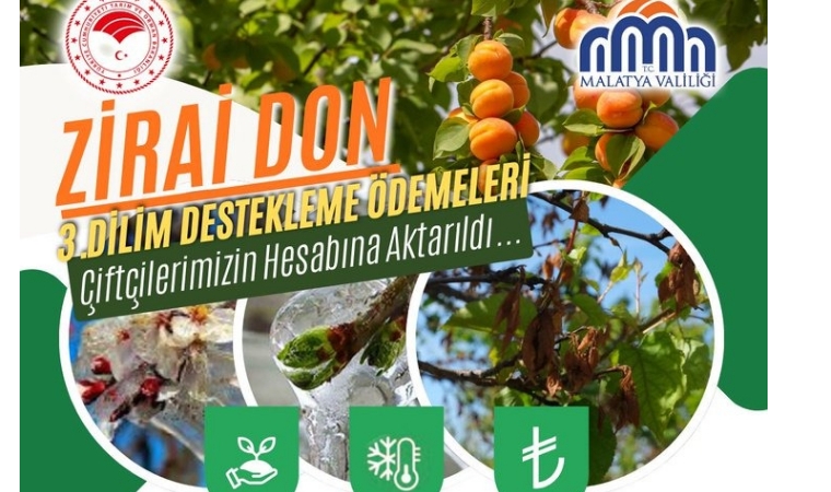 Zirai Don Felaketi Sonrası Malatya Çiftçisine 7,5 Milyar TL'lik Destek...