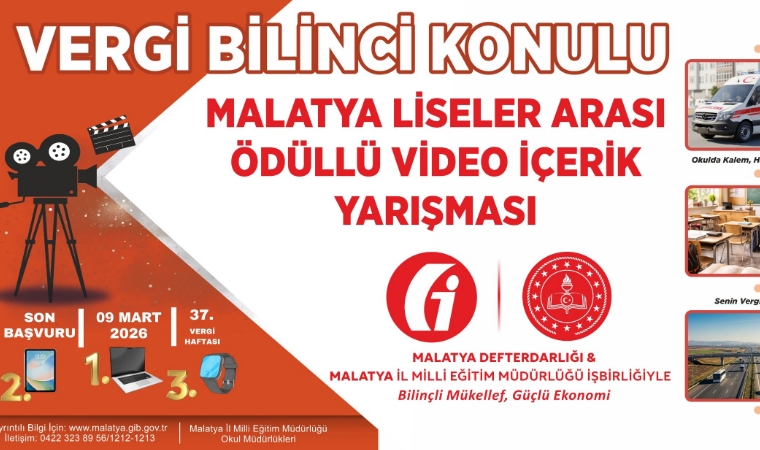 Malatyalı Gençler Vergi Bilinci İçin Kamera Karşısına Geçiyor