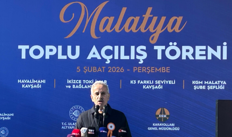 Bakan Uraloğlu Malatya'da Deprem Konutları Yollarından Yeni Terminale Tüm Yatırımları Hizmete Açtı