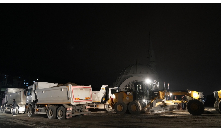 Battalgazi’de Çamurlu TOKİ Cami Çevresi Modernleşiyor