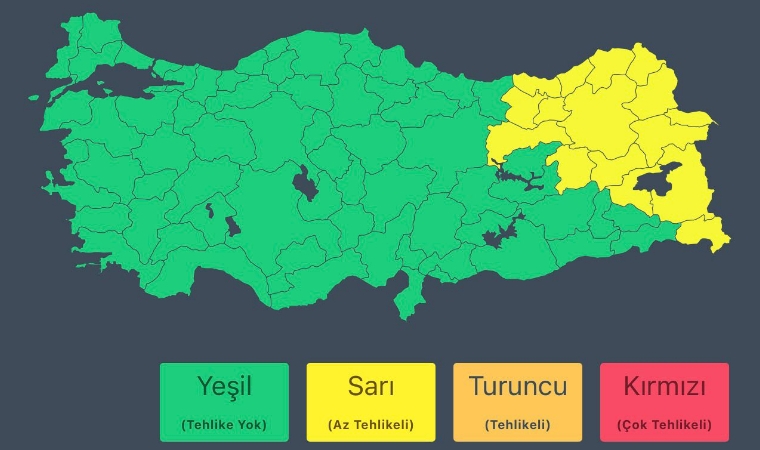 Meteoroloji Uzmanları Beş Farklı Tehlikeye Karşı Vatandaşı Uyardı!