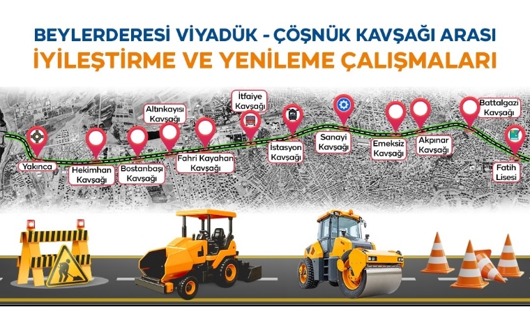 Yedi Nisan İtibarıyla İstasyon ve Emeksiz Kavşakları Bakıma Alınıyor