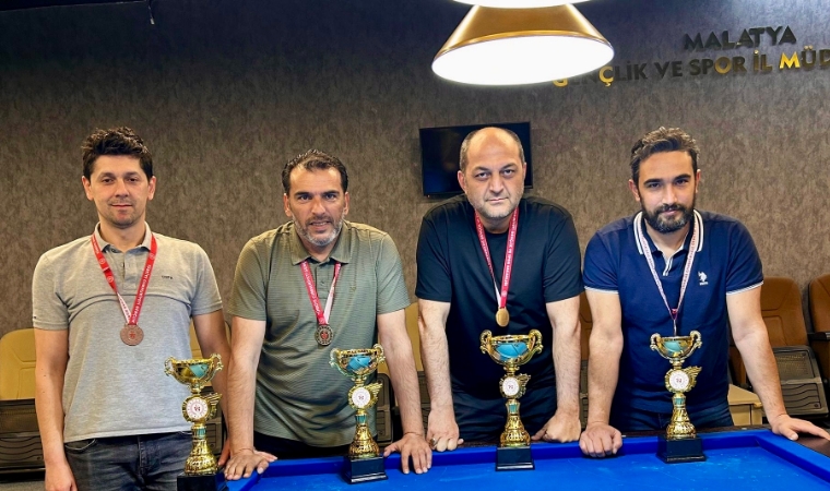 Malatya'da İlk Kez Düzenlenen Artistik Bilardo Turnuvası Sona Erdi
