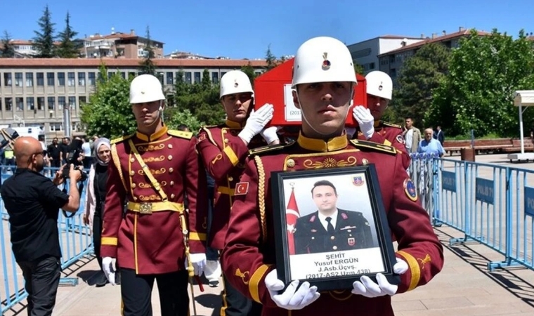 Trafik Kazasında Şehit Düşen Astsubay Yusuf Ergün Memleketi Kırıkkale'de Son Yolculuğuna Uğurlandı