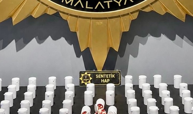 Malatya Polisinden Uyuşturucu Şebekesine Ağır Darbe! Binlerce Sentetik Hap Ele Geçirildi