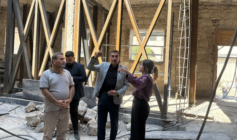 Milletvekili Tüfenkci Yeni Camii ve Belediye Hamamı’ndaki Restorasyon Çalışmalarını İnceledi