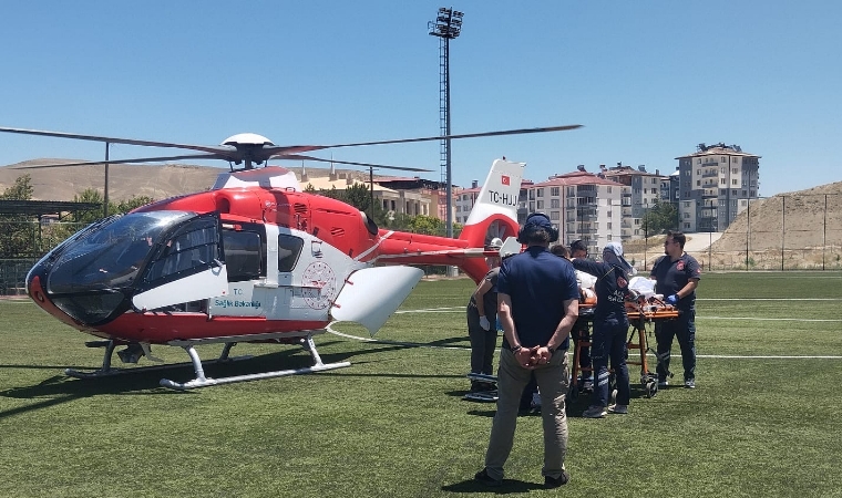 Darende İlçesindeki İş Kazasında Parmağı Kopan Genç Kadın İçin Hava Ambulansı Havalandı