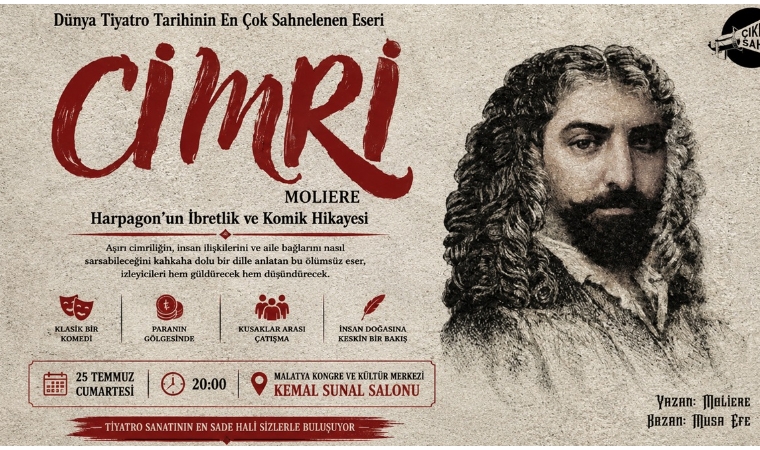 Moliere'in Ölümsüz Eseri Cimri Bu Kez Malatya'da Perde Açacak