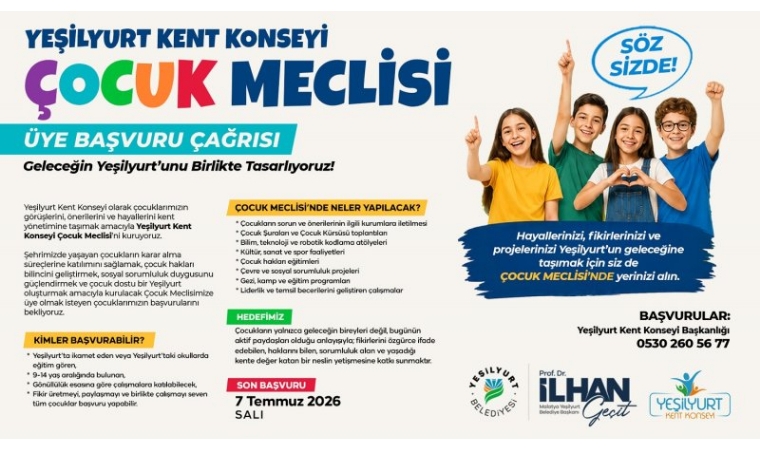 Yeşilyurt Belediyeciliğinde Yeni Dönem Mi Başlıyor? Kent Yönetiminde Çocuk Meclisi Kuruluyor