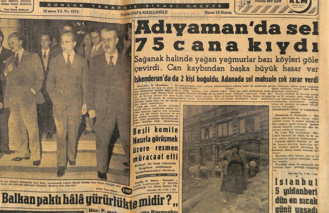 Ebuzer AYDIN / 27 Ağustos 1956: Unutulan Büyük Yarpuzlu Yayla Sel Felaketi