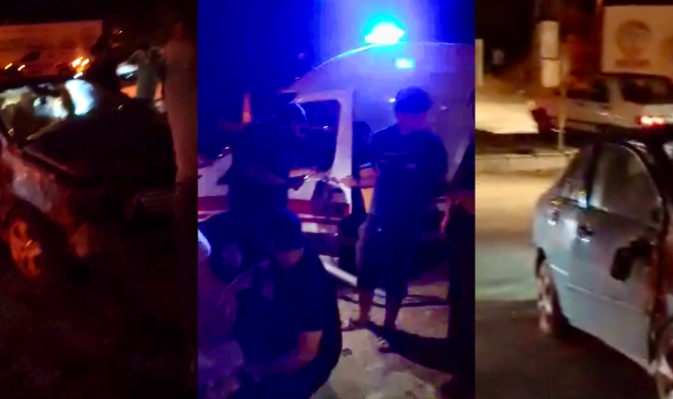 Kuzey Kuşak Yolunda Kontrolden Çıkan Otomobil Refüze Çarptı Sürücü Yaralandı