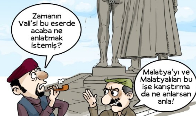 Malatya'da Atatürk Anıtındaki Çıplak Figür Tartışması 79 Yıldır Bitmiyor