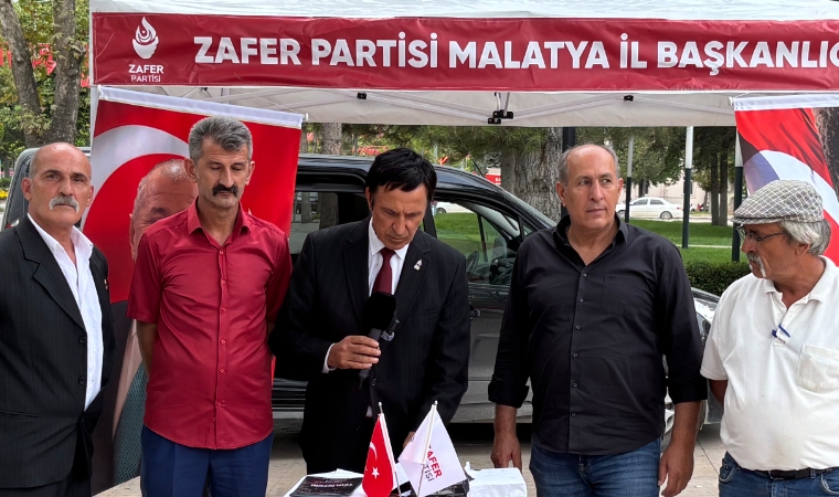 Malatya'da Zafer Partisi Çerçeve Yasaya Karşı Bildiri Dağıttı