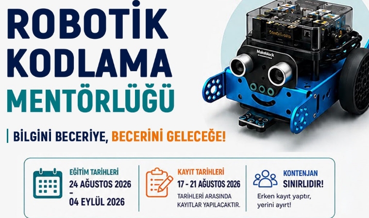 Robotik Kodlama Eğitimleri Yeşilyurt Bilim Merkezinde Başlıyor