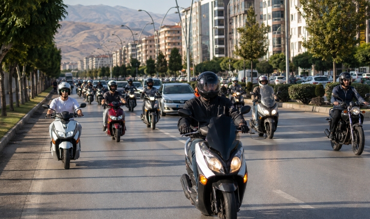 Malatya’da Motosiklet Sayısı 5 Yılda İkiye Katlandı