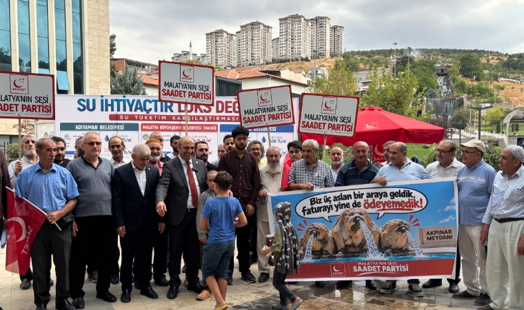 Malatya’da Su Faturası Tartışması Büyüyor: Adıyaman 155, Elazığ 269, Malatya 510 Lira
