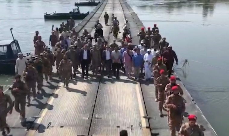Malatya’daki İstihkâm Tugayı Suriye’de Nehir Üzerine Köprü Kurdu