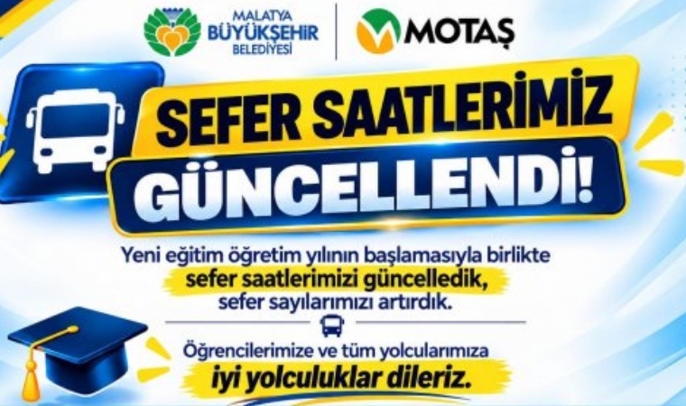 Öğrenciler Dikkat! MOTAŞ Sefer Saatlerini Yeniledi