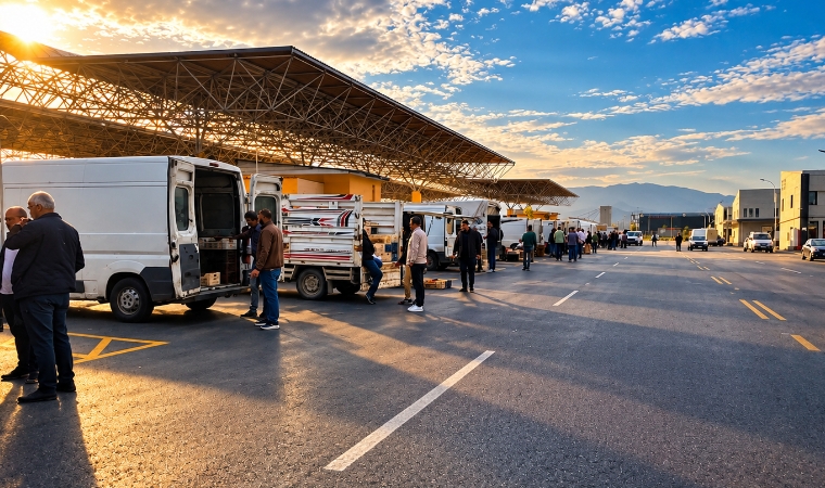 Şire Pazarı’nda Hareketlilik Arttı! Kayısıcı Esnafı Yeni Merkezde Toplanıyor