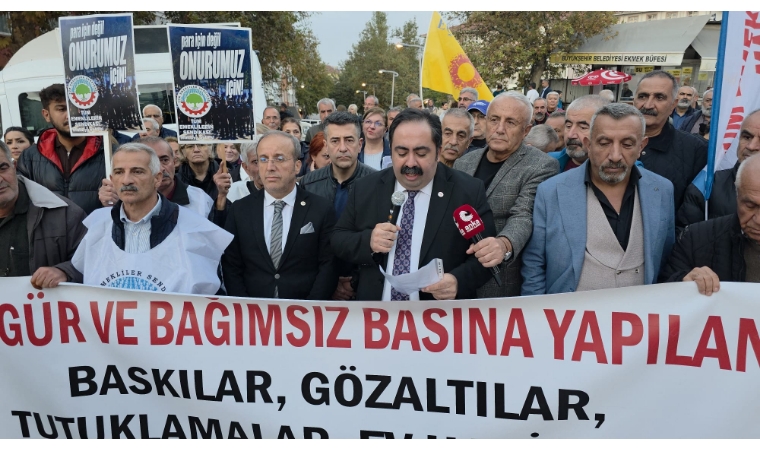 Halk TV'ye Atanan Kayyım Kararı Sonrası Türkiye Genelinde 81 İlde Eş Zamanlı Açıklama Yapıldı