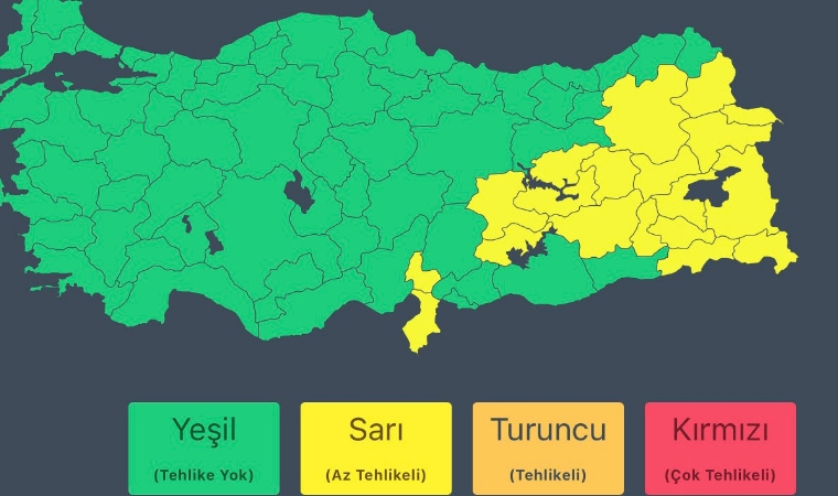 Malatya ve Çevre İllerde Yerel Kuvvetli Sağanak ile Gök Gürültülü Yağış Bekleniyor