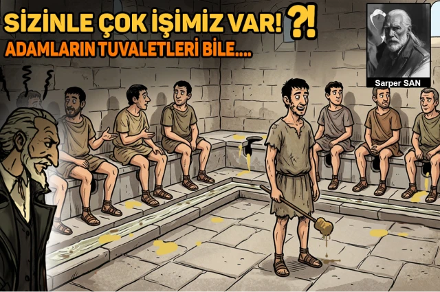 Adamların tuvaletleri bile.... Bunlar mı Düzeysiz, Mizah mı?