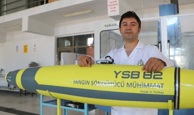 Yangın söndürme bombasında yerli ve milli adım