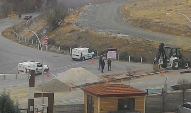Doğal gaz hattına zarar verilince ilçedekiler alarma geçti