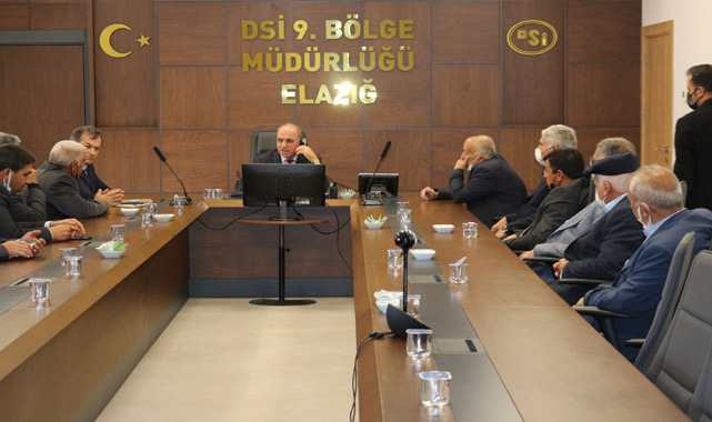 Elazığ'da bölgeye yapılması planlanan barajlar ele alındı