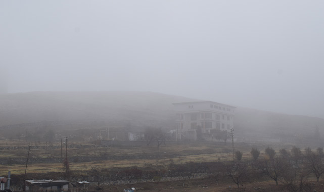 Etkili olan sis zorluk yaşattı