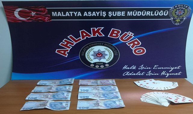 Malatya'da 5 kumarcıya suçüstü!