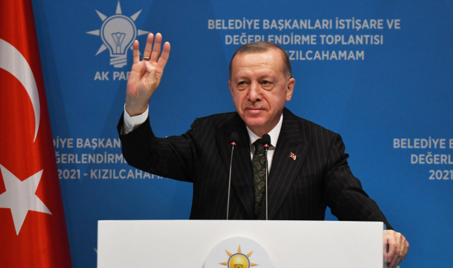 Cumhurbaşkanı Erdoğan, belediye başkanlarına hitap etti