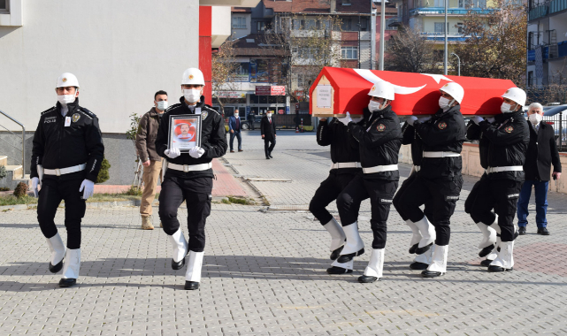 Hayatını kaybeden polis memuruna son veda!