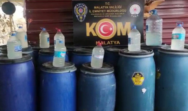 Malatya'da sahte içki için harekete geçildi!