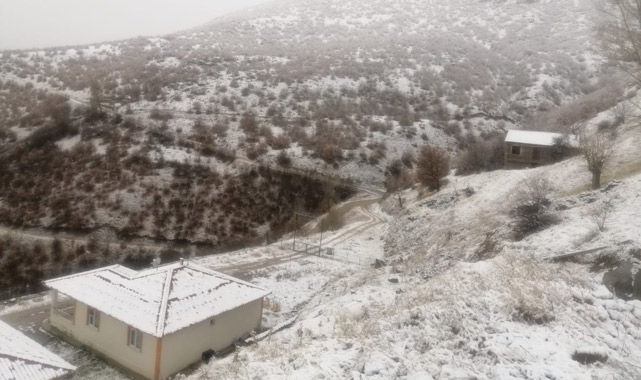 Malatya'ya mevsimin ilk karı düştü