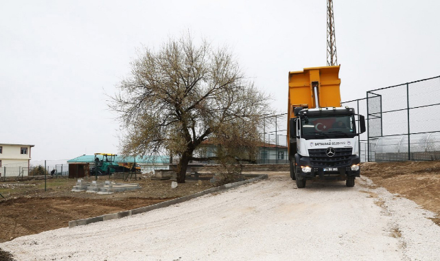 Sahada çevre düzenlemesi yapıldı